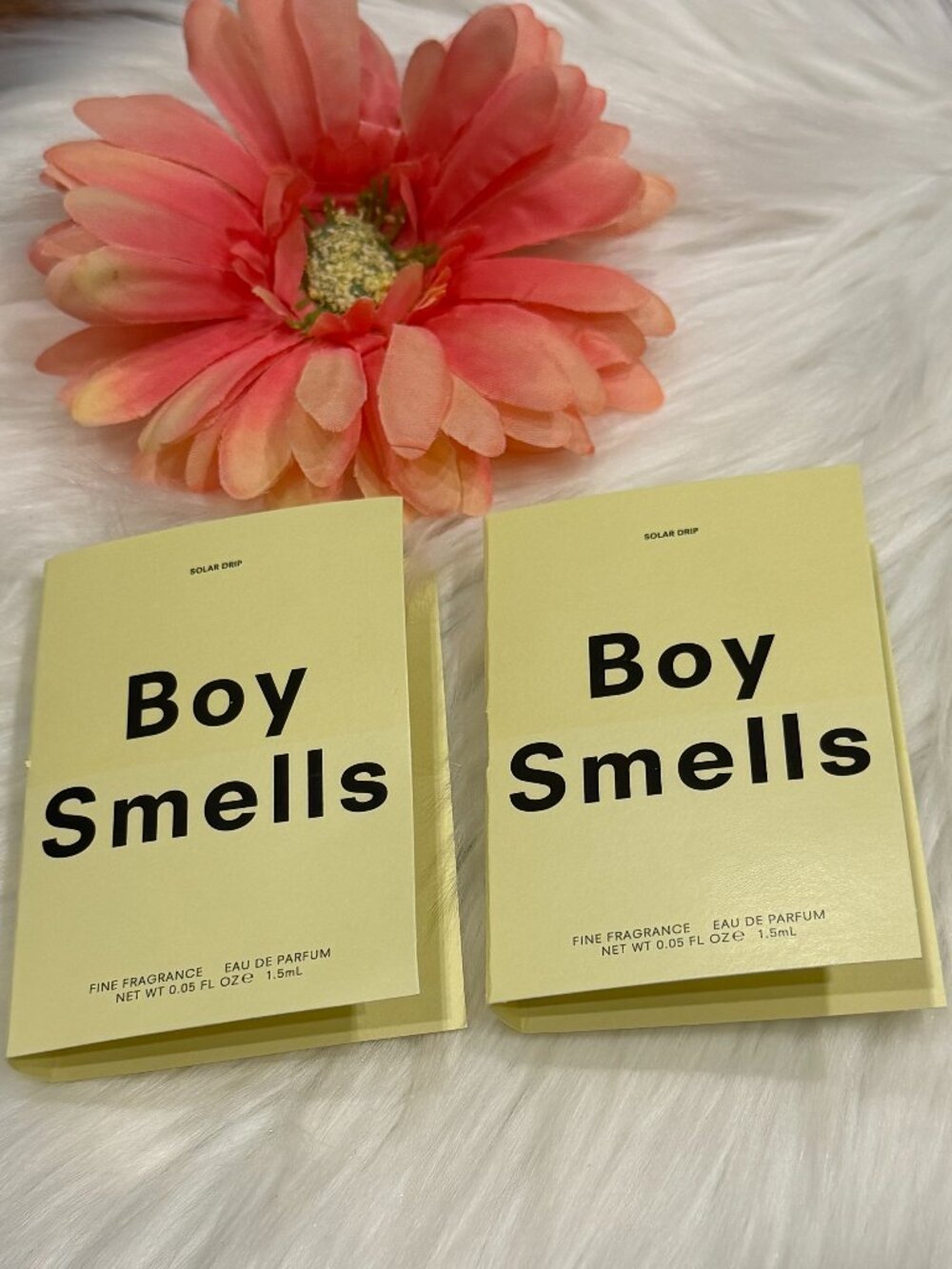 🎁5 For $25 New! Boy Smells Solar Drip Sample Spray Card 1.5 ml 2X